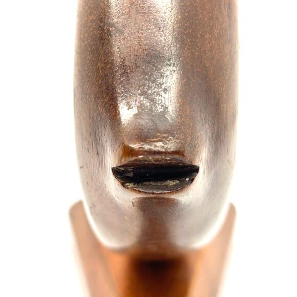 Vintage Handcarved Wood Angel Fish on Base 7" Tall - Picture 8 of 10